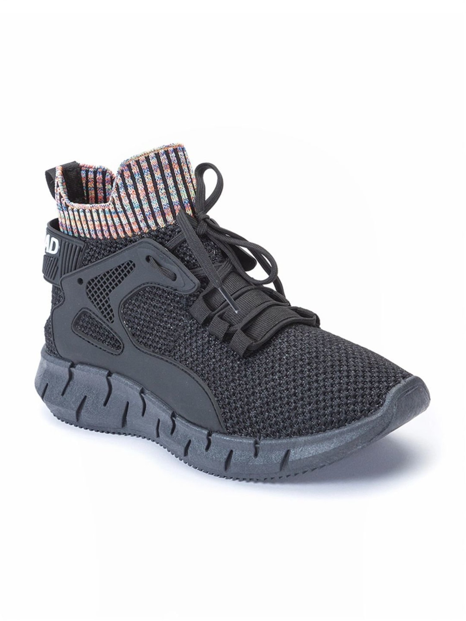 Rapid Box Men's Black Running Shoes