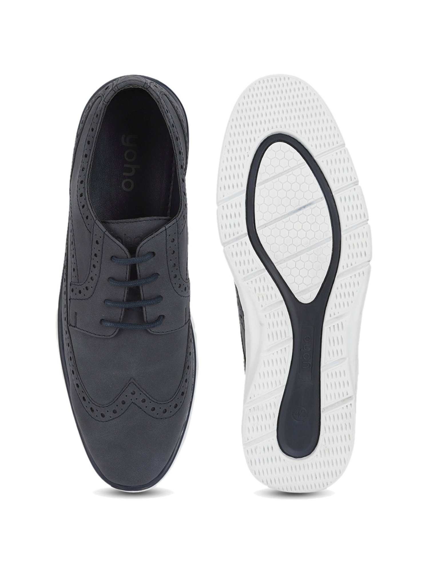 Yoho Men's Midnight Mist Brogue Shoes