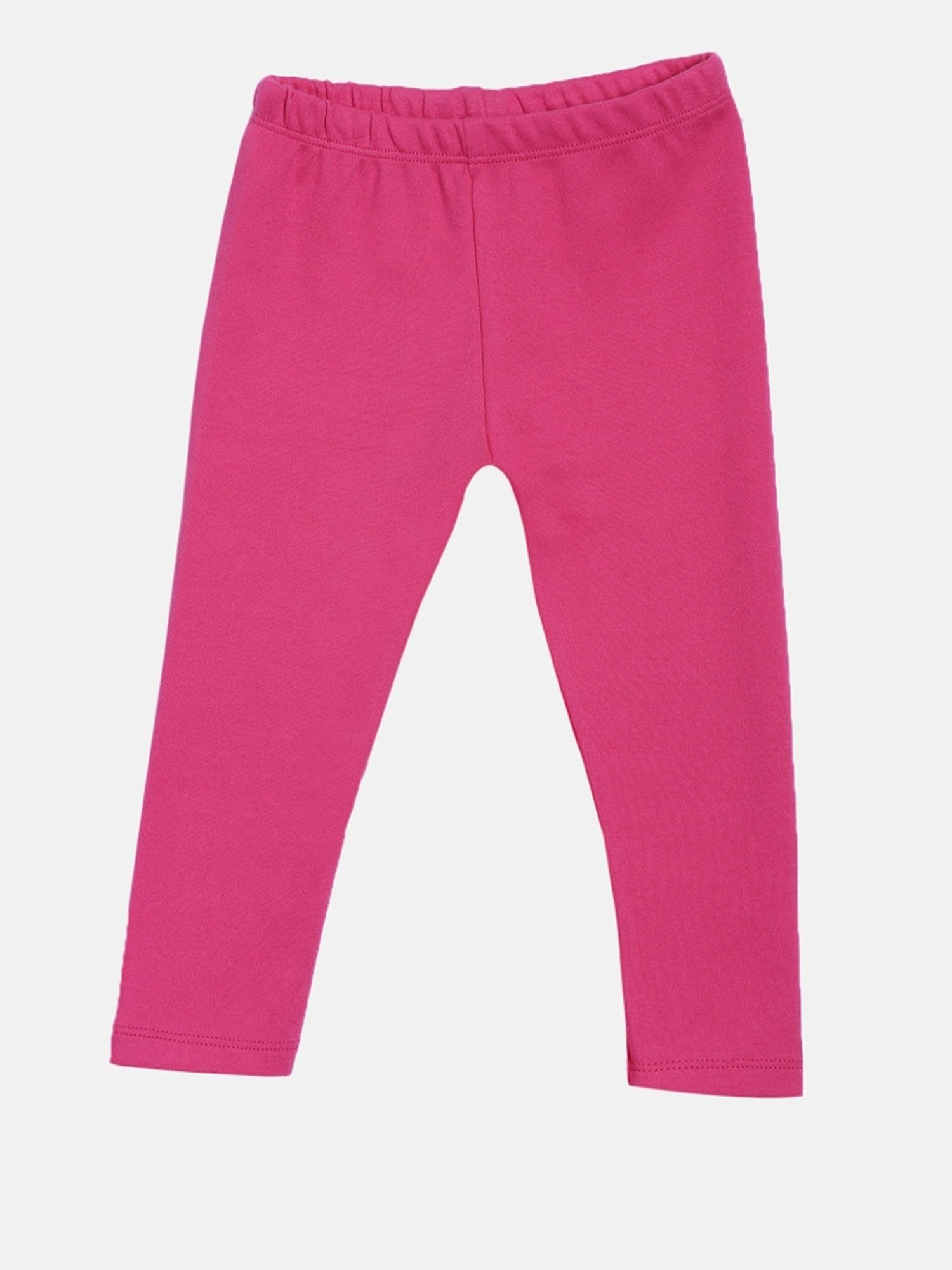 Kryptic Kids Pink Cotton Regular Fit Leggings