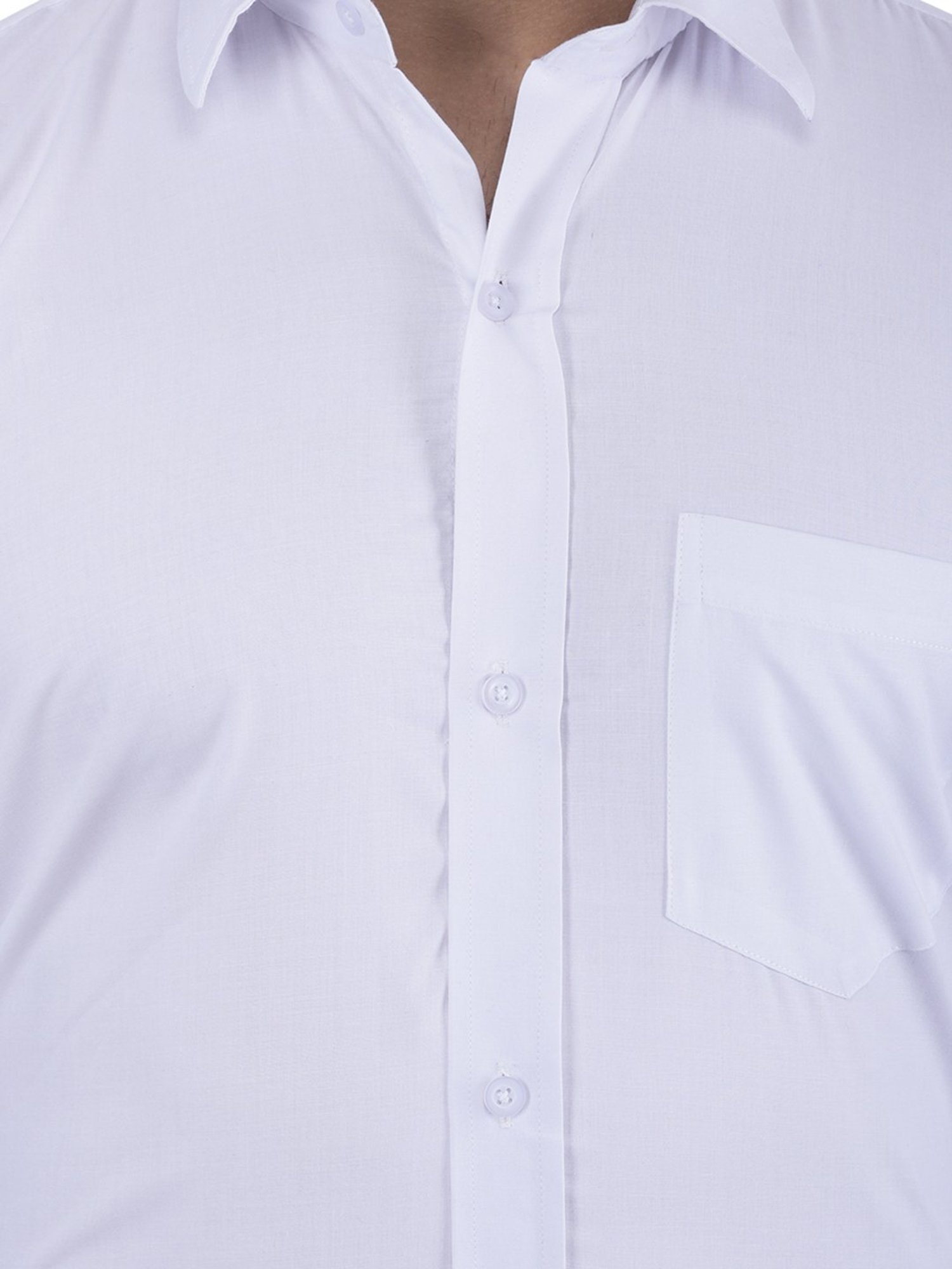 Hangup Plus White Regular Fit Shirt