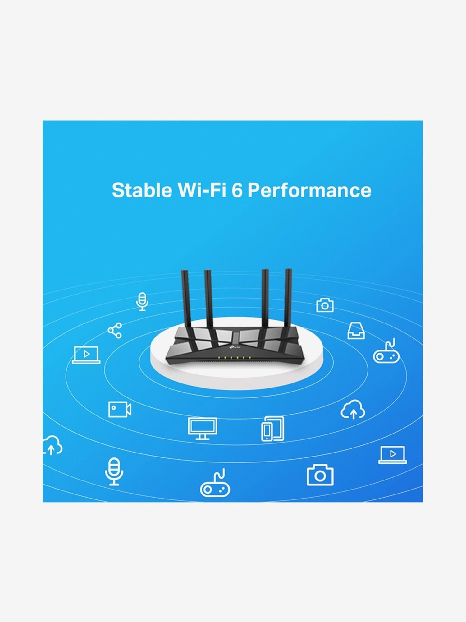 TP-LINK AX1500 Archer AX10 Wi-Fi 6 Dual Band Gigabit Wireless Router (Black)
