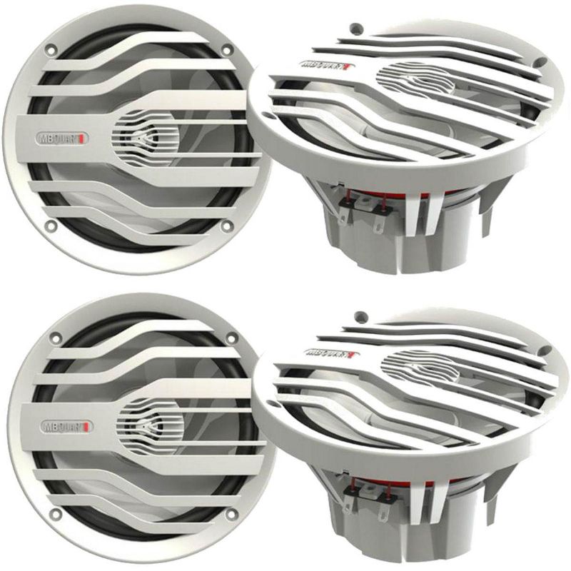 4) New NK2-116W 6.5" 120W 2-Way Coaxial Marine & Power Sports Speakers NK2-116W