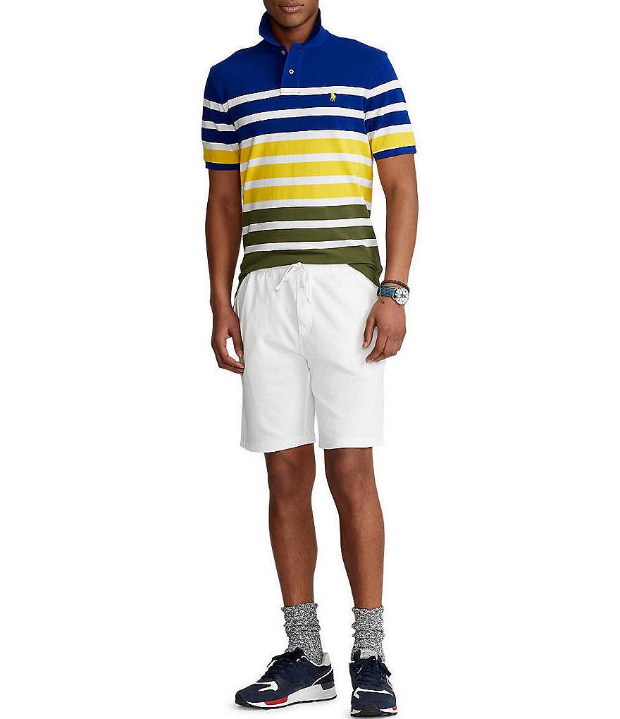 Visconti Petal Print Short-Sleeve Polo Shirt