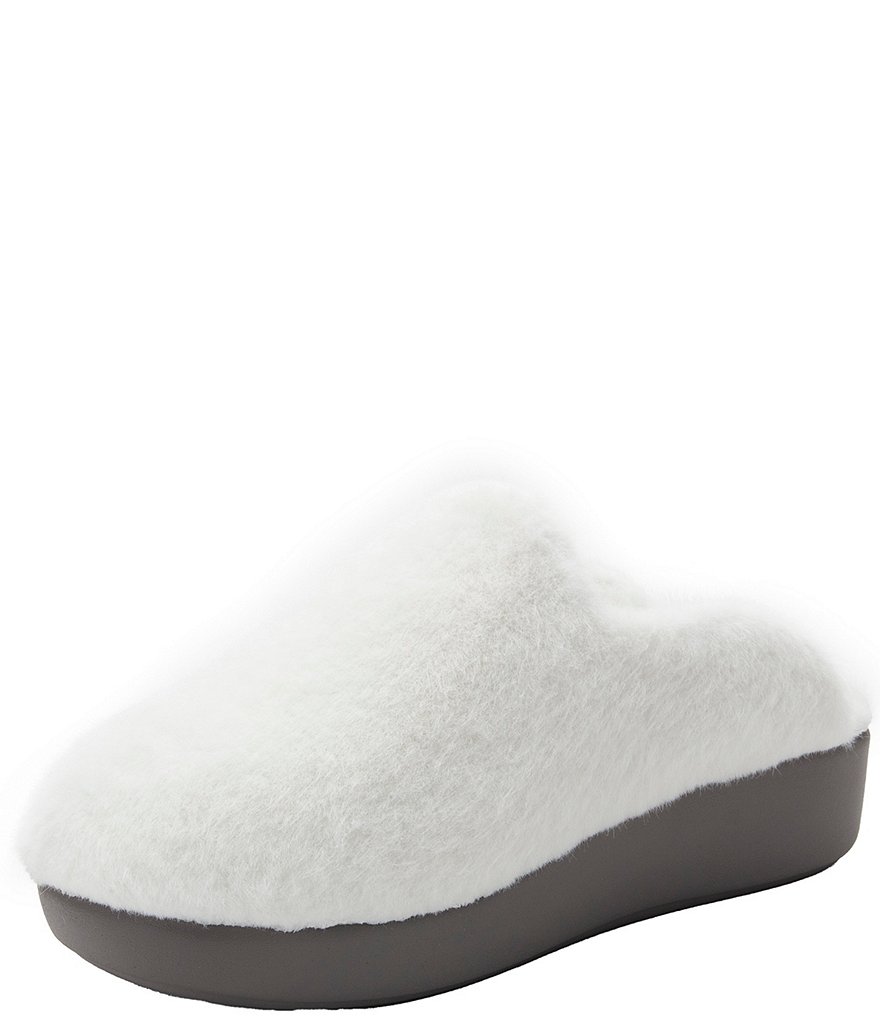 Alegria Leisurelee Faux Fur Shearling Slipper Clogs