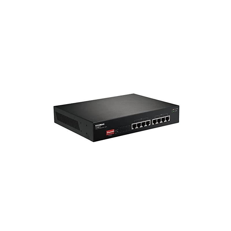 Long Range 8 Port PoE+ Gigabit Switch Supports Long Range Upto 200M PortBase VLAN QoS Autodetect PD Total 130W GS1008P V2