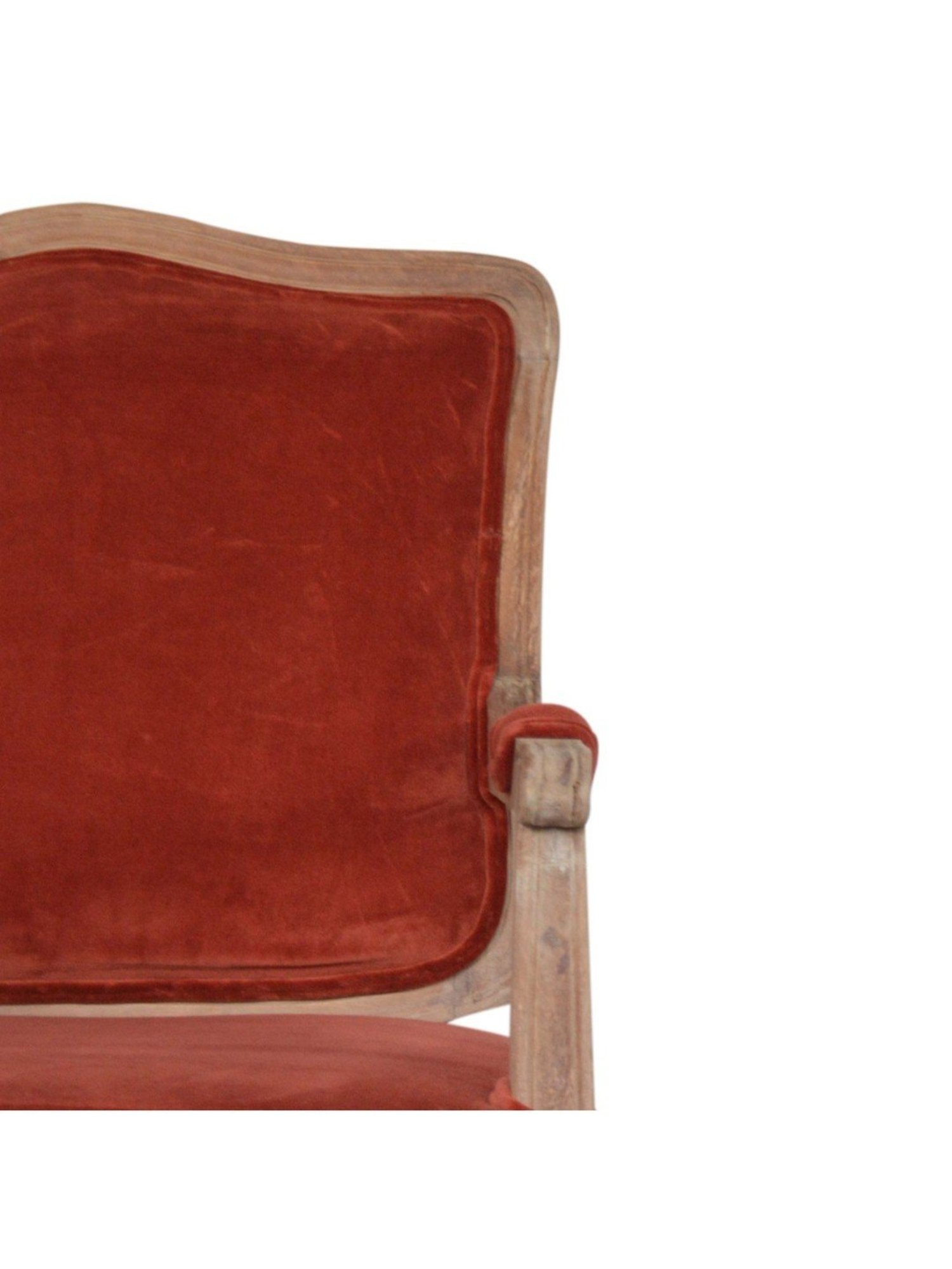 Artisan Furniture Brick Red Wood French Style Chair