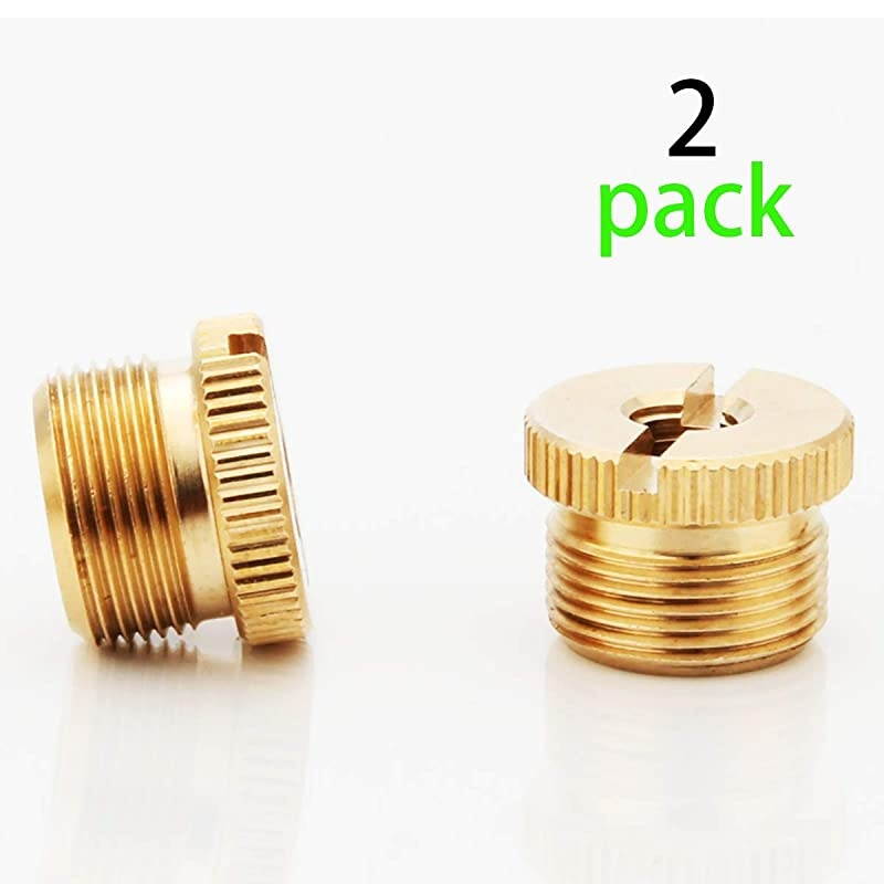 Microphone Stand Adapter 58quot Male to 14quot Female Screw AdapterUsed for Microphone HolderCamera Tripod Accessories Adapter2 PackBrass