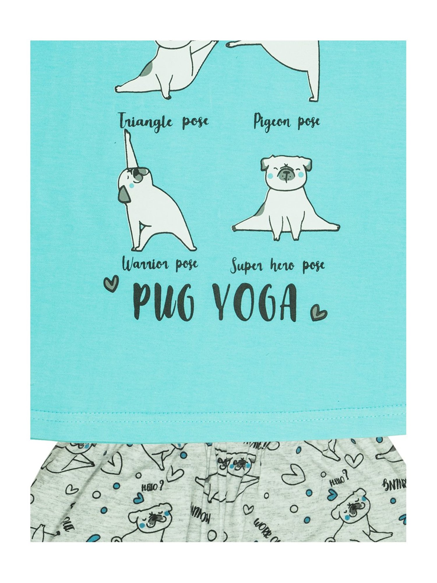 Todd N Teen Kids Blue Cotton Printed T-Shirt & Pants Set