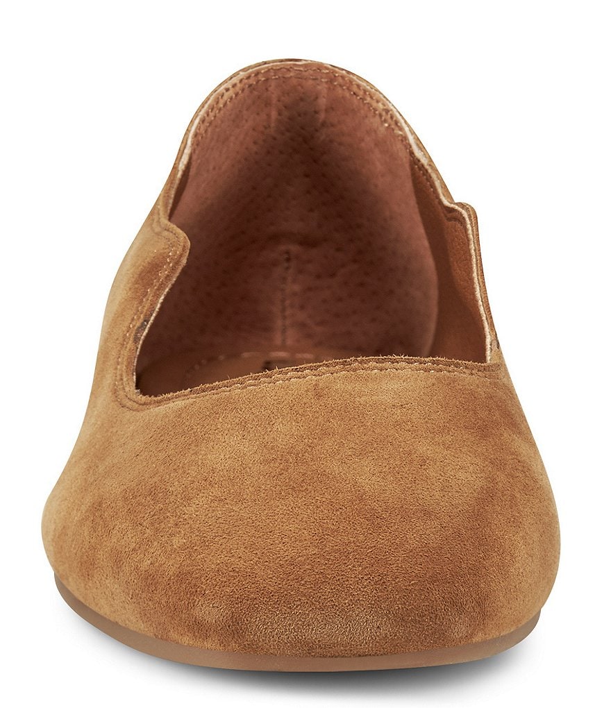 Lucky Brand Dellie Suede Leather Scalloped Detail Flats