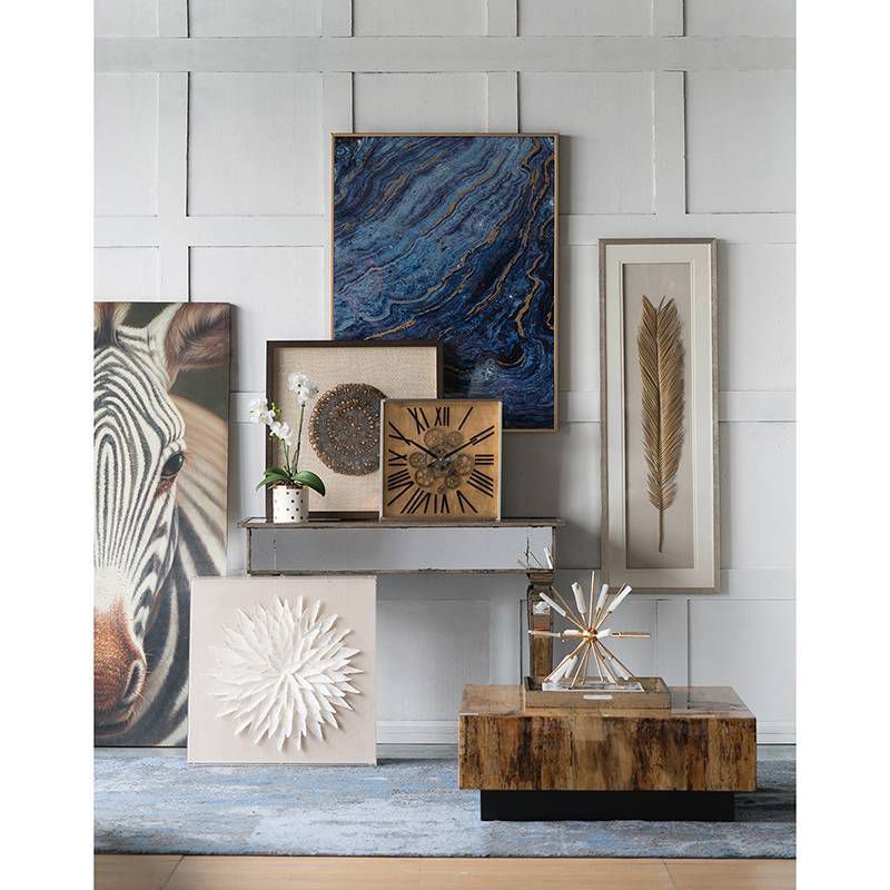 Framed Wall Poster Print Gold - A&B Home