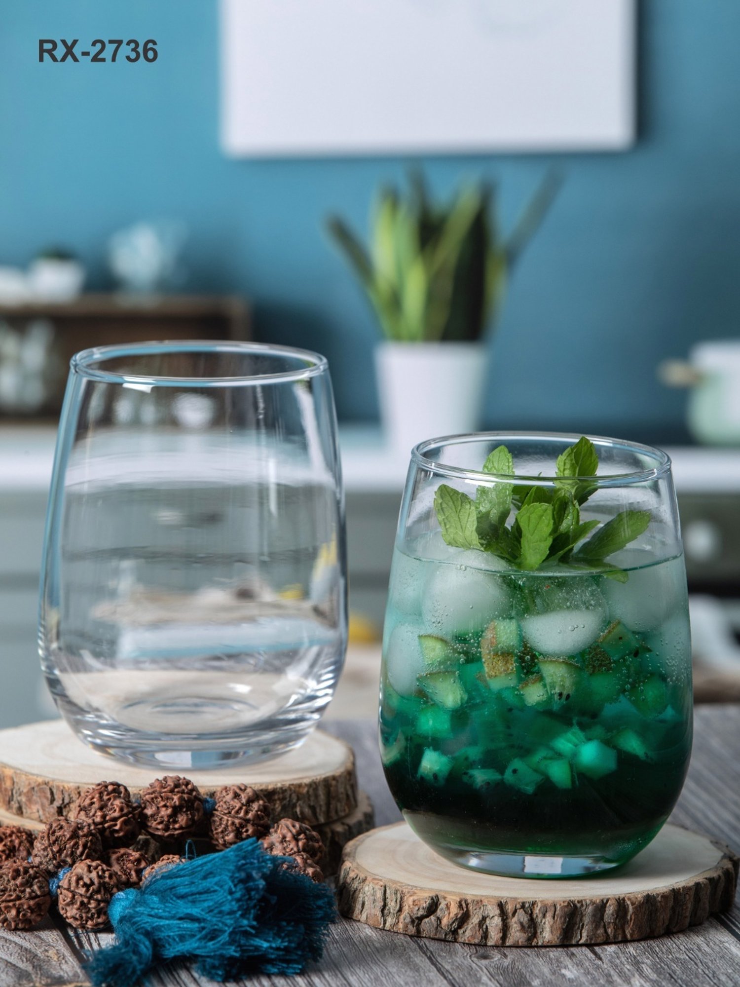 ROXX Transparent Glass Tumbler - Set of 6 (500ml)