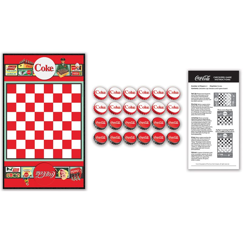 MasterPieces Coca-Cola Checkers Board Game