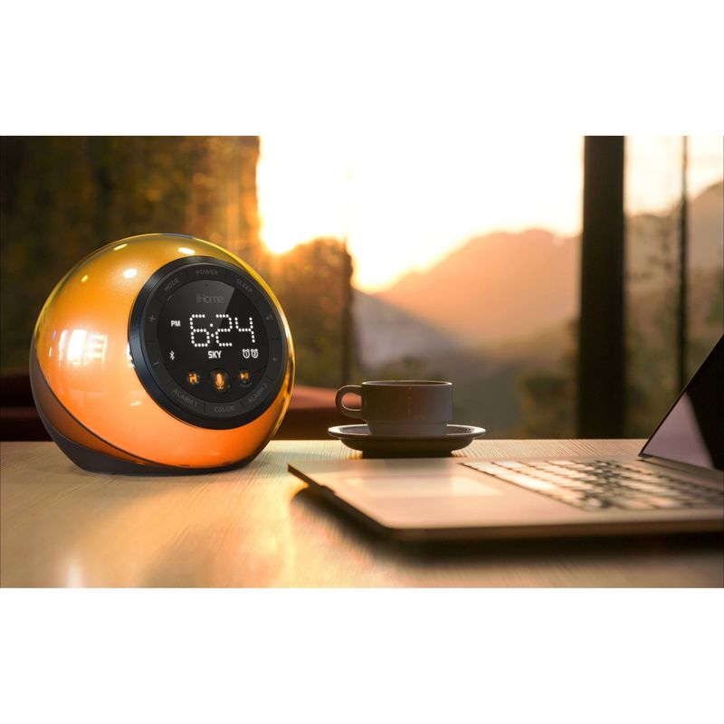 iHome IBT29 Bluetooth Alarm Clock - Black/Blue