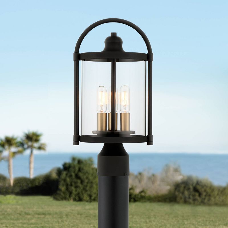Kathy Ireland J du J Sierra Craftsman 18"H White Outdoor Post Mount Light