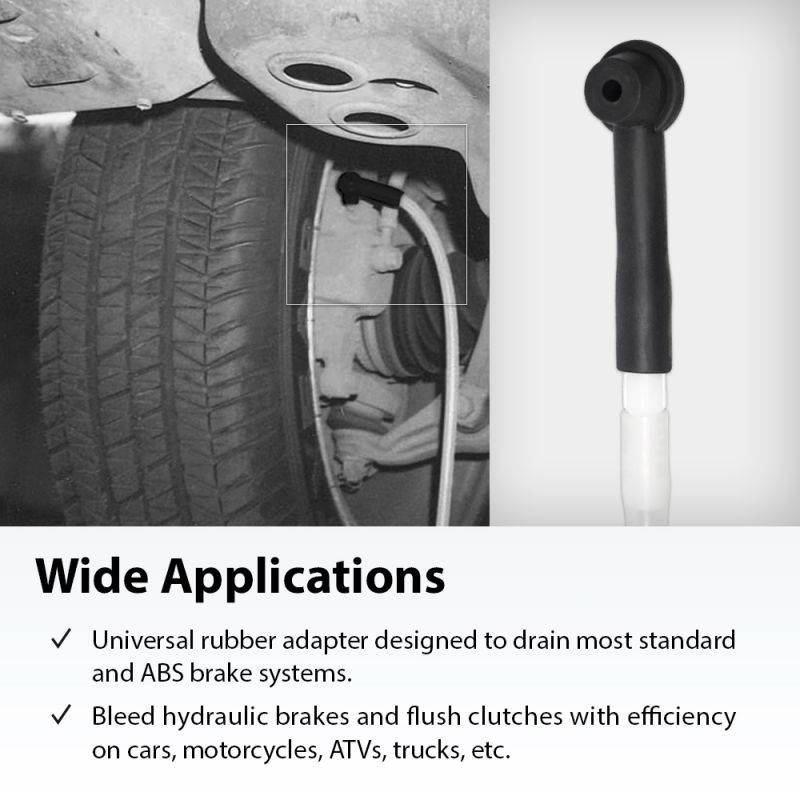 FIRSTINFO 1.1 Liter Pneumatic Brake Fluid Vacuum Extractor and Automatic Brake Fluid / OIil Bleeder Pump Tool