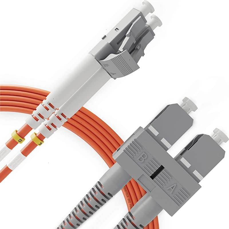 LC to LC Fiber Patch Cable Multimode Duplex 20m 656ft 50125um OM2  PureOptics Cable Series