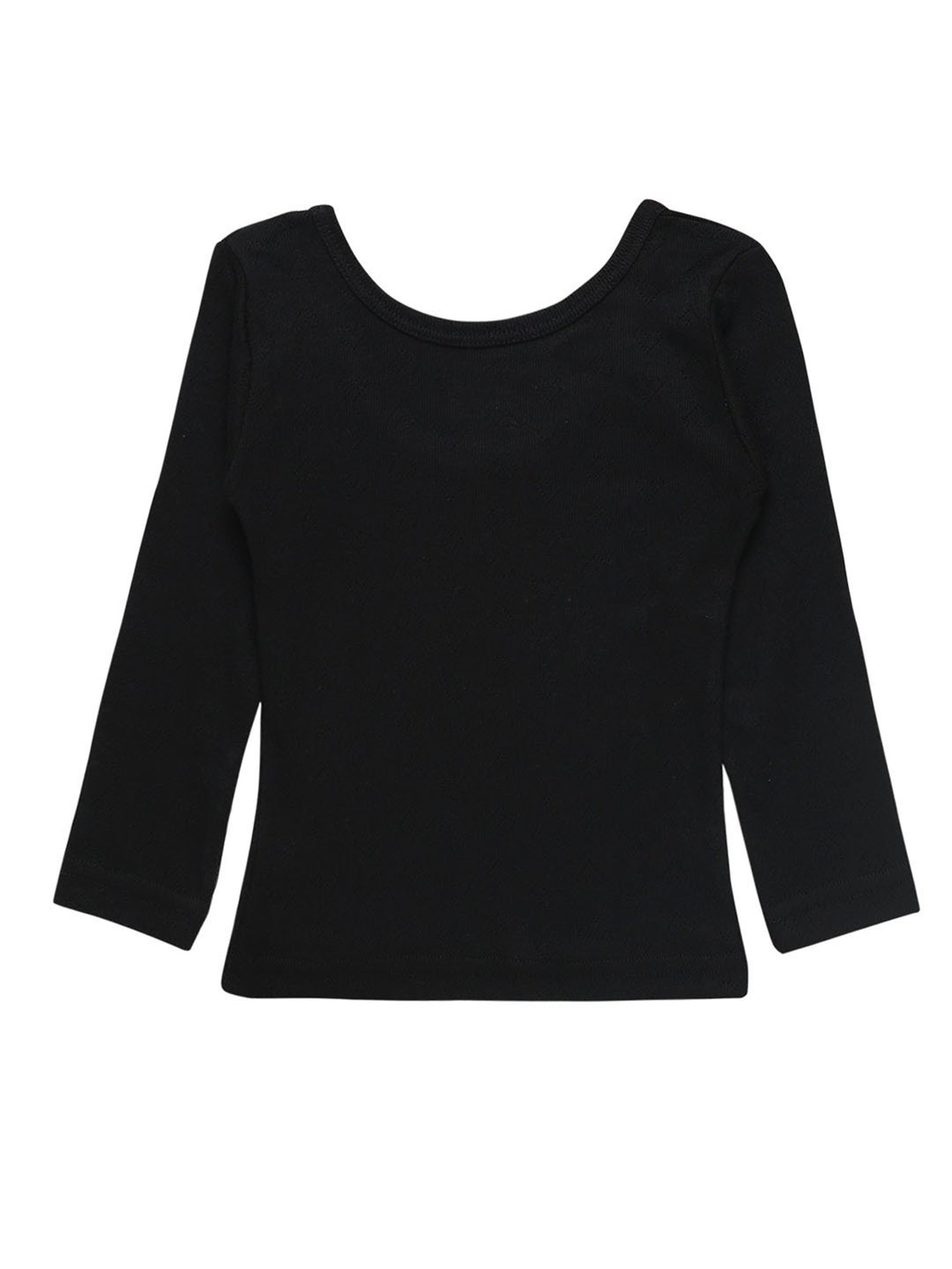 Bodycare Kids Black Solid Full Sleeves Thermal Top