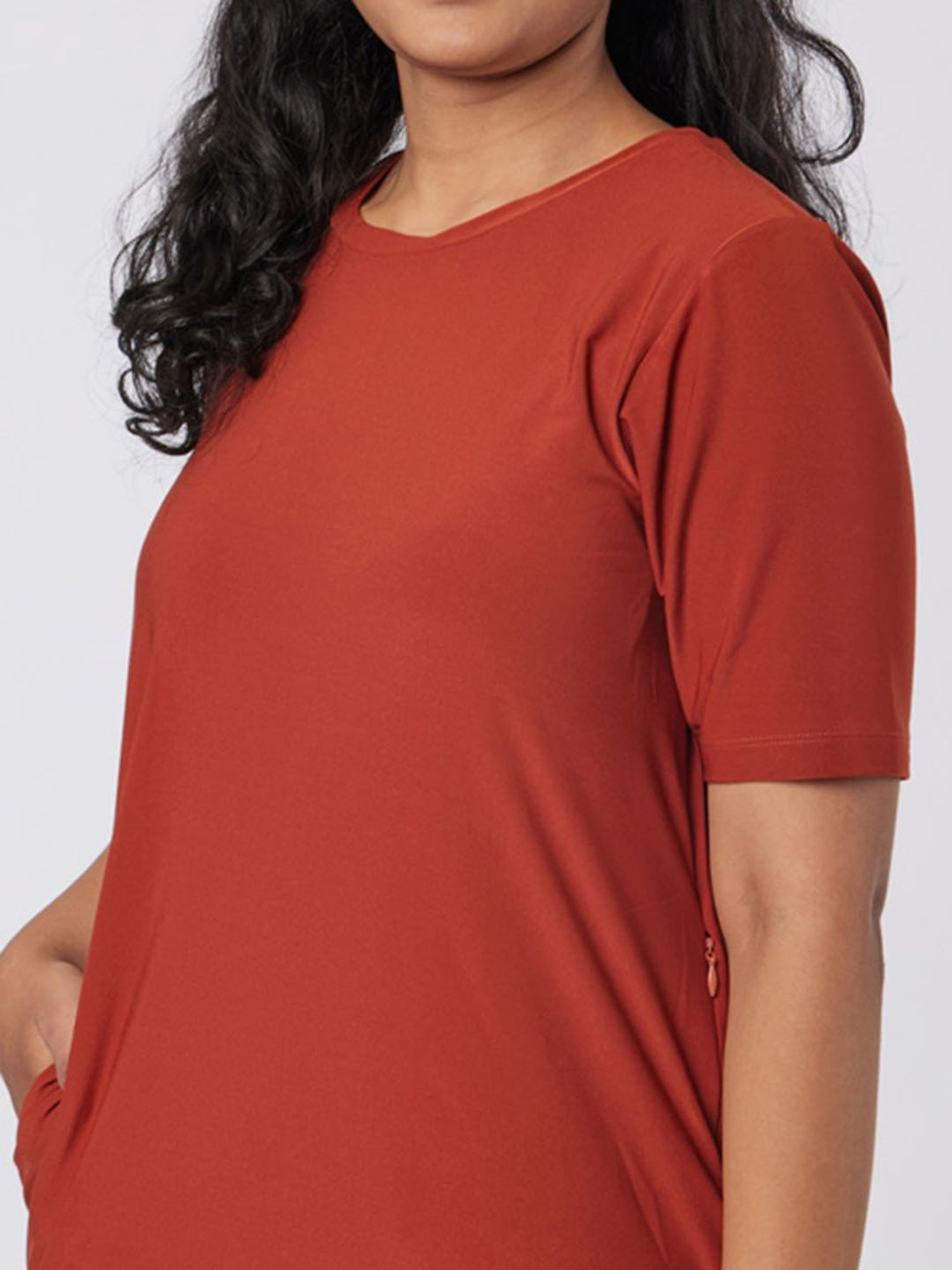 BlissClub Rust The Breezy Kur-Tee