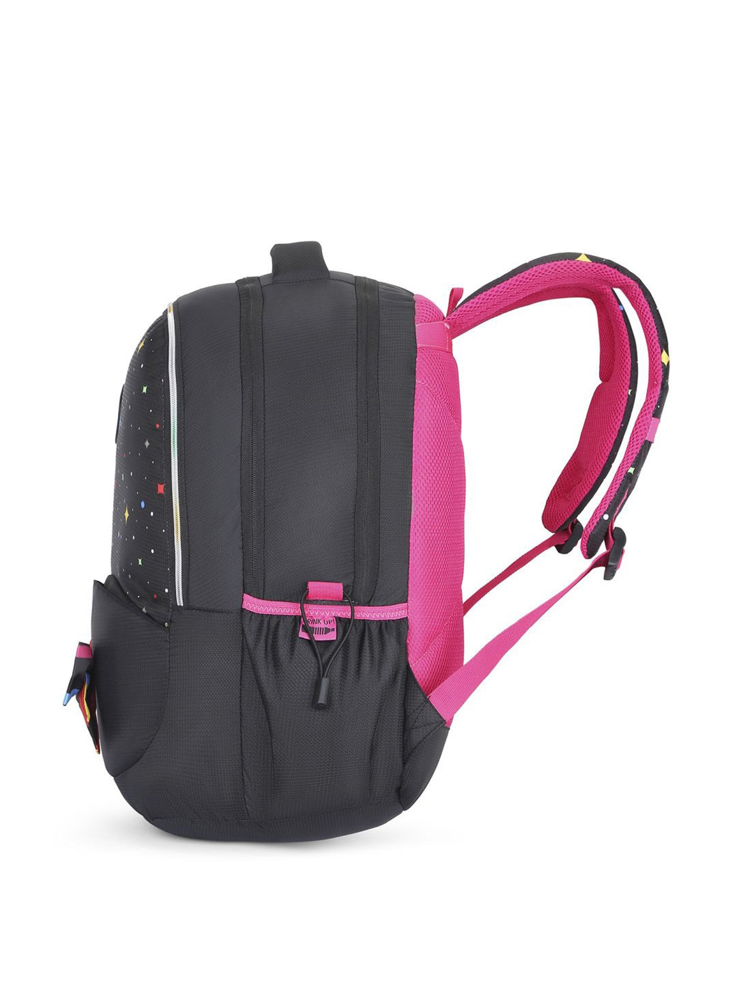 Skybags Klan 08 Black Polyester Printed Backpack - 32 Ltrs