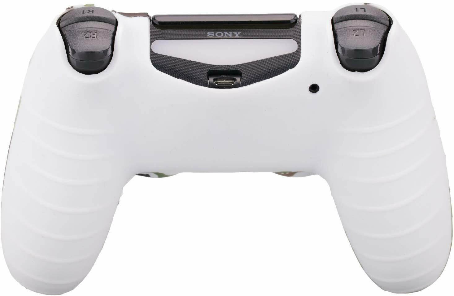 Camo Silicone Rubber Skin Case Gel Cover Grip for Playston 4 PS4 Controller