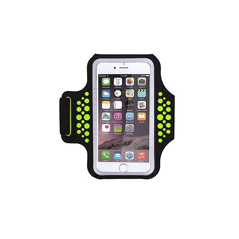 Armband for iPhone X, iPhone 8 Plus, 7 Plus, 6 Plus, 6s Plus, iPod Galaxy S6, S6 Edge, S7 Edge Plus with Key Cards Money Holder, for Running, Sports, Jogging, Hiking, Biking 5.8''