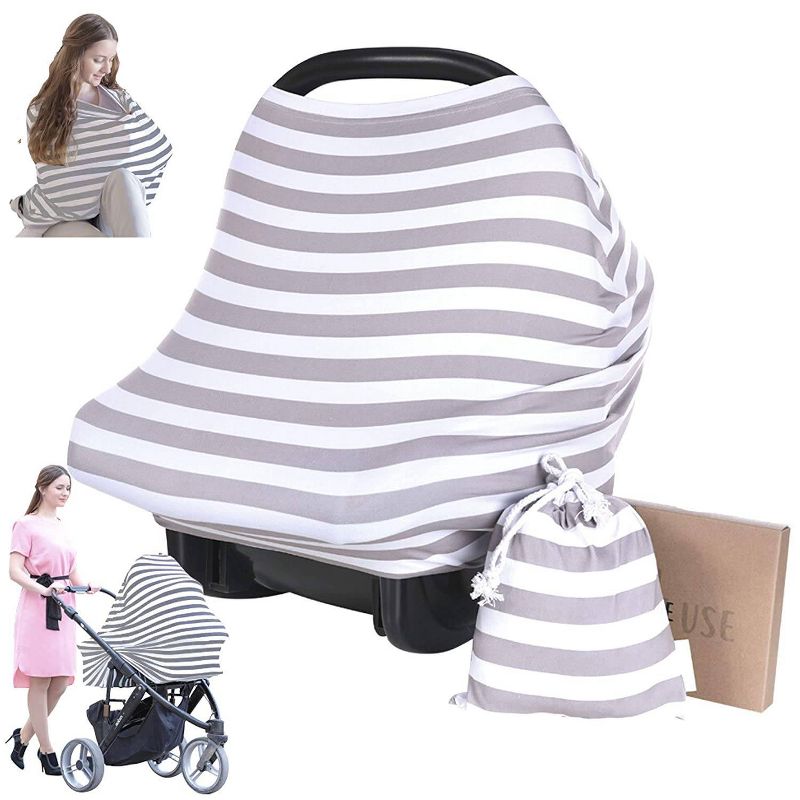 KeaBabies Multi-Use Nursing Cover - BFF Gray