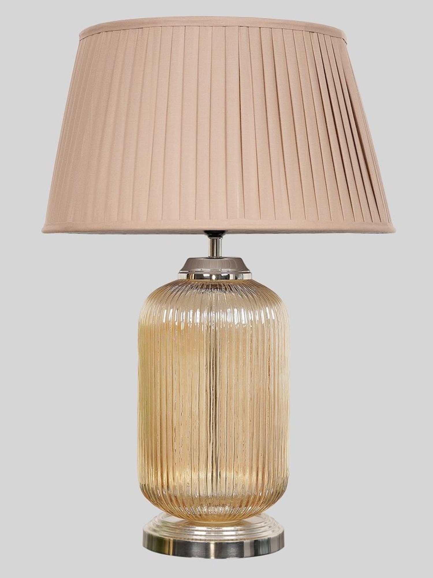 Kapoor Lamp Shades Amber & White Glass Maloto Luster Finish Shade Table Lamp