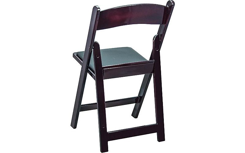 Advantage Mahogany Resin Folding Chairs (RFWCA-102) 