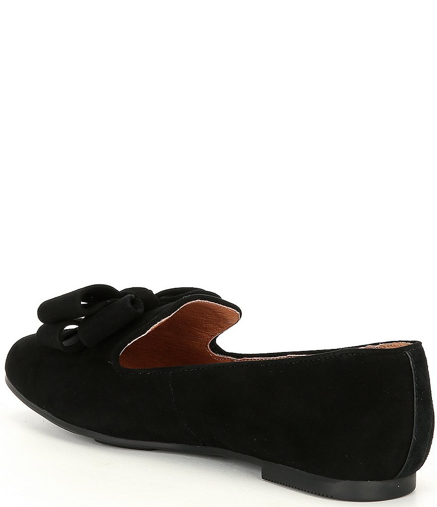 Gentle Souls Eugene Suede Ribbon Bow Loafers