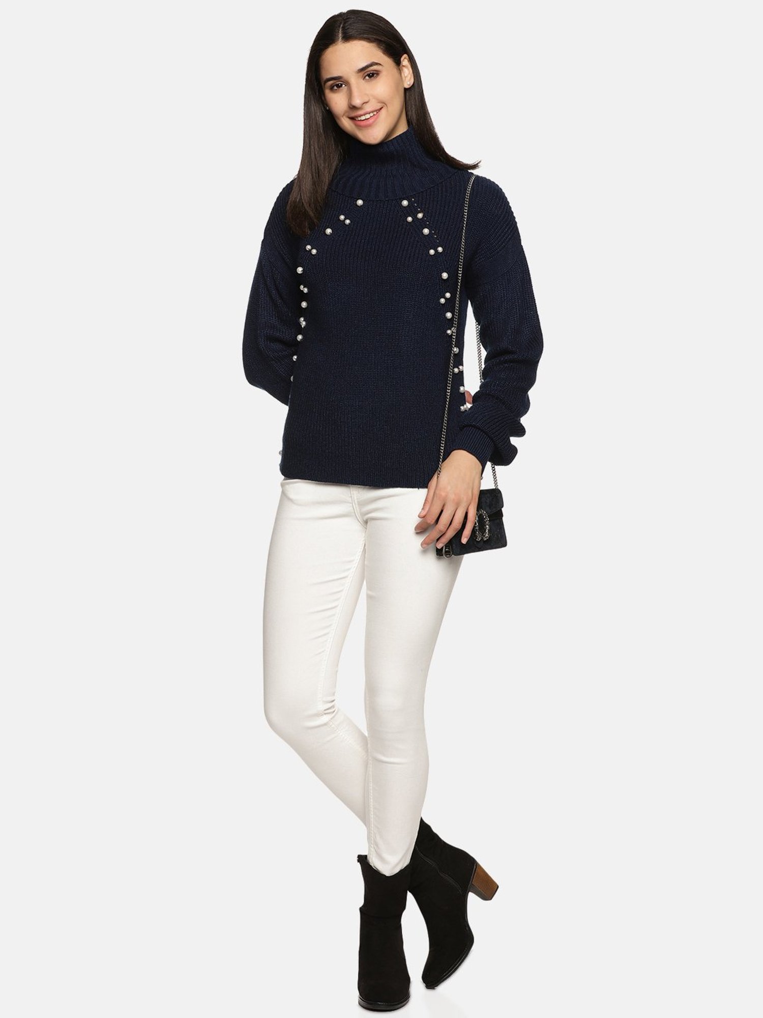 ISU Navy Cotton Knitted Sweater