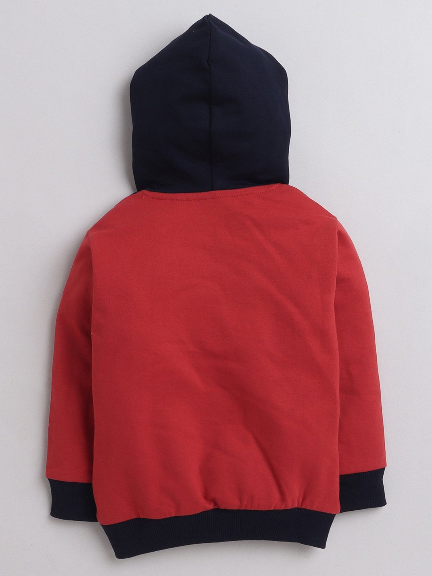 Bumzee Kids Red Printed Full Sleeves Sweatshirt