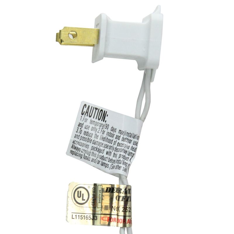 Darice 30" Prelit LED White Artificial Christmas Wreath - Warm Clear Lights