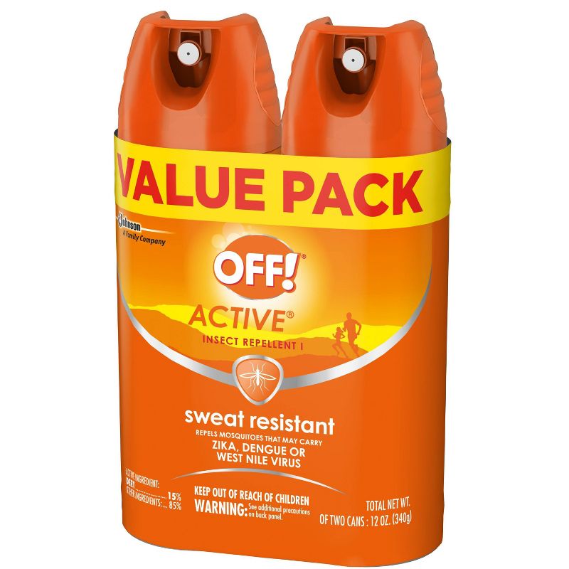 OFF! 2pk Active Insect Repellant Value Pack - 6oz