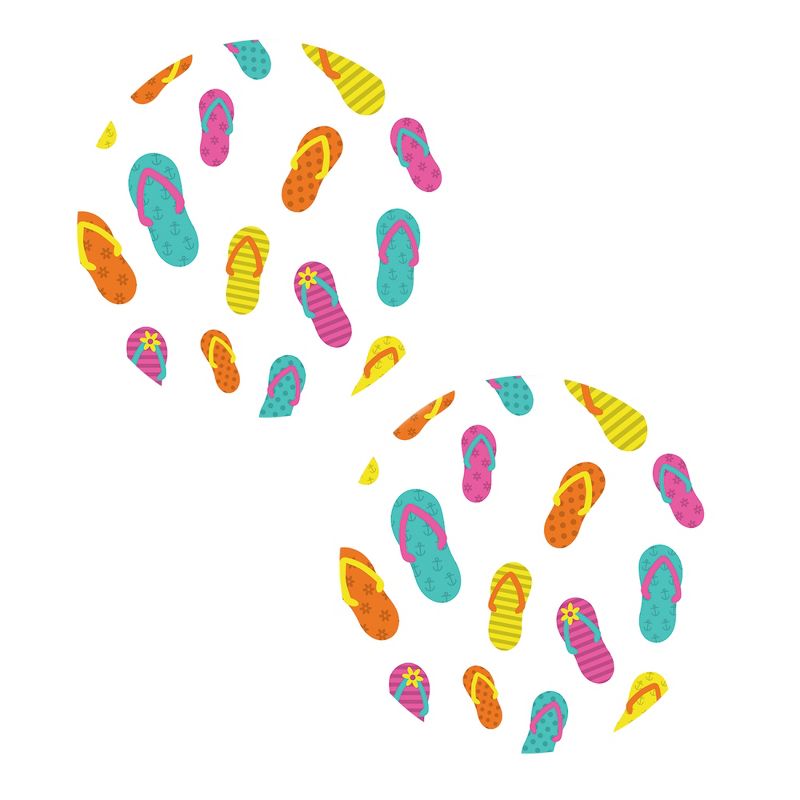 Tabletop 2.75" Flip  Flop Car Coasters Absorbent St/2 Summer Carson Home Accents  -  Coasters