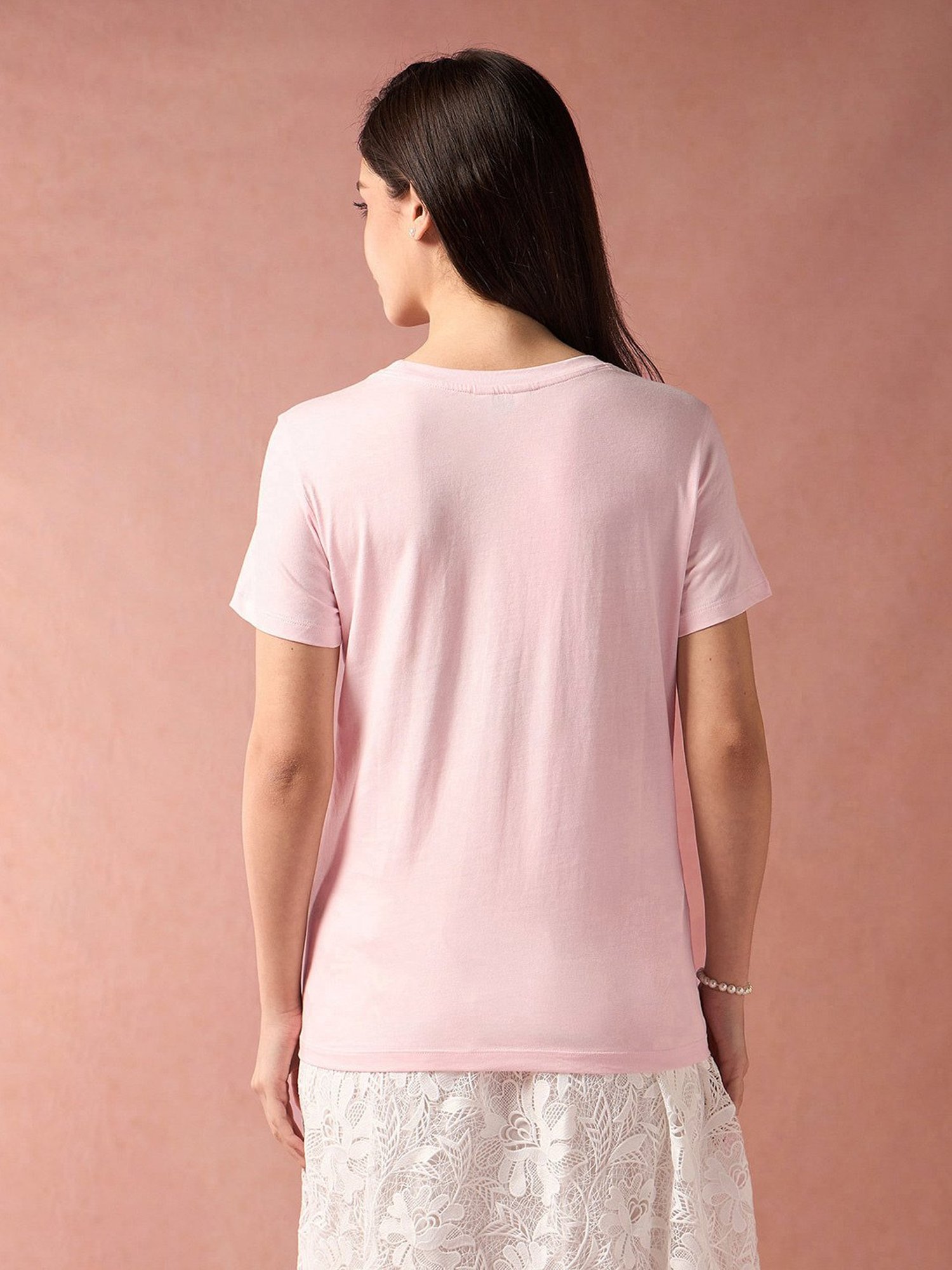 U.S. Polo Assn. Pink Graphic Print T-Shirt