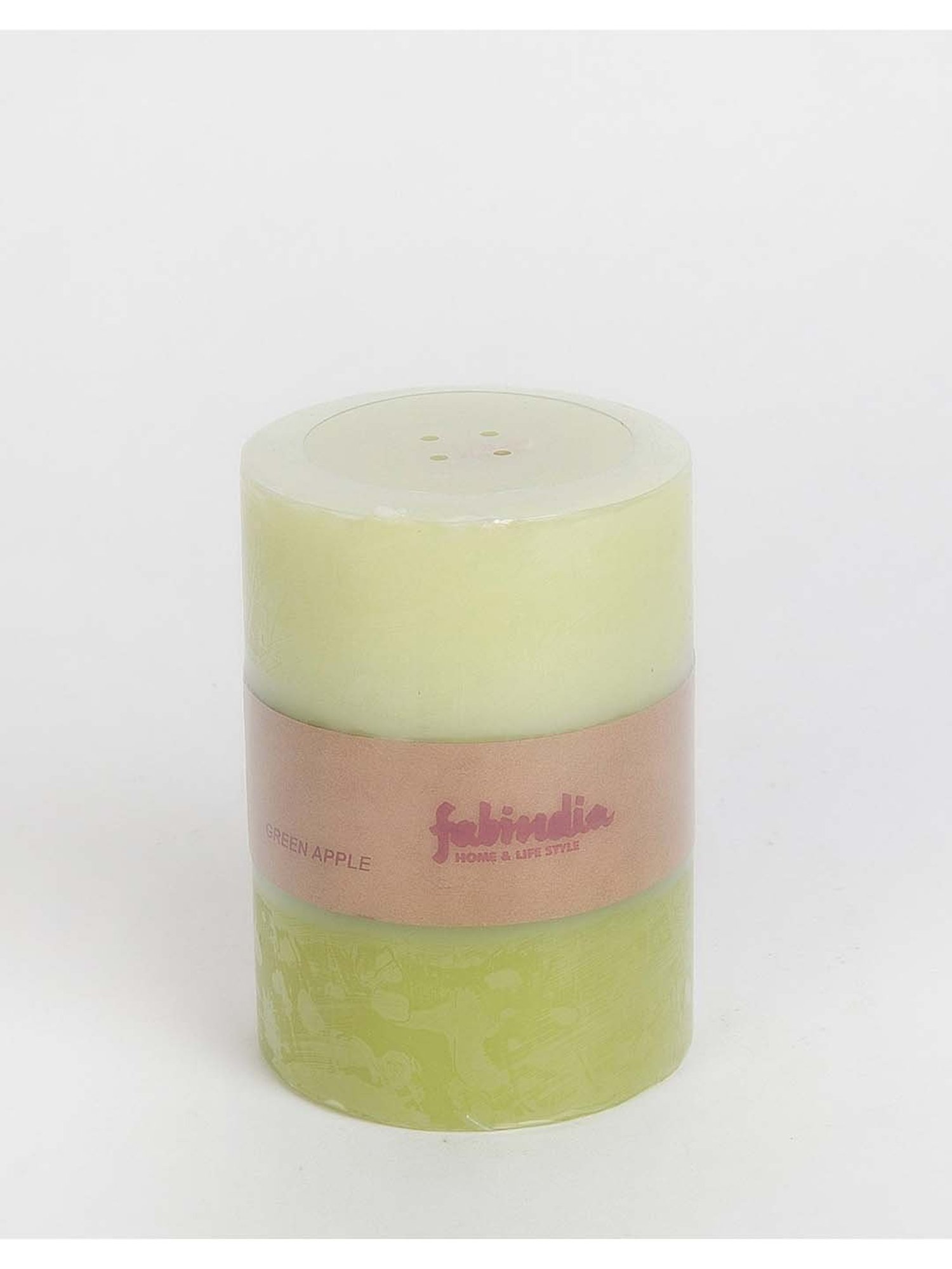 Fabindia Others Green Wax Scented Candle - Set of 1