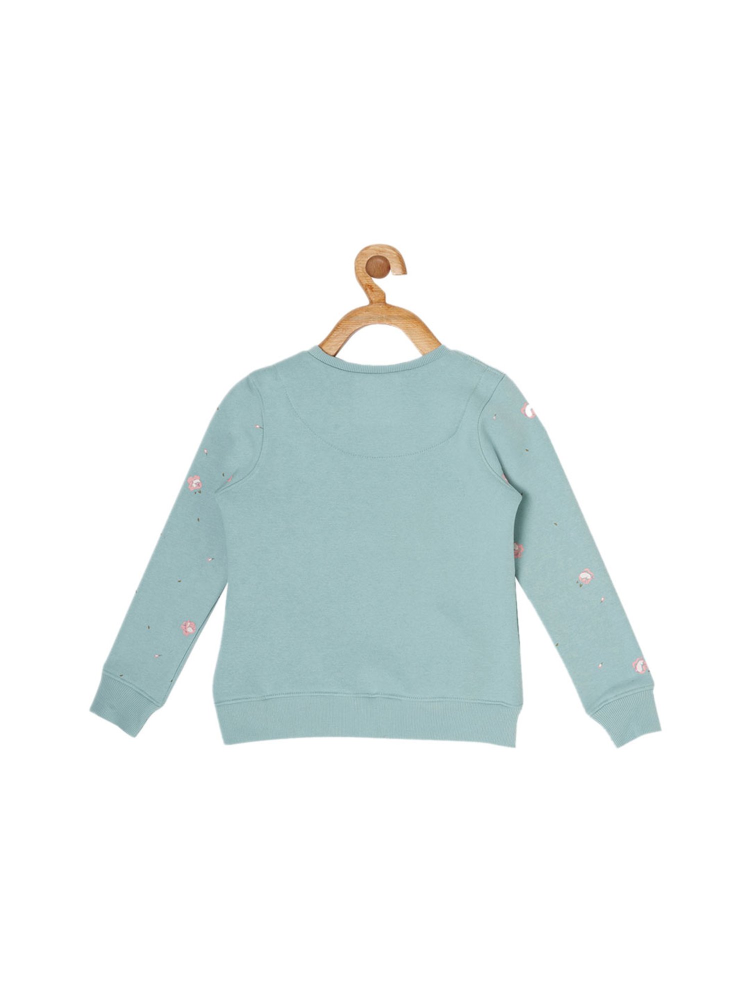 Sweet Dreams Girls Blue Printed Tracksuit