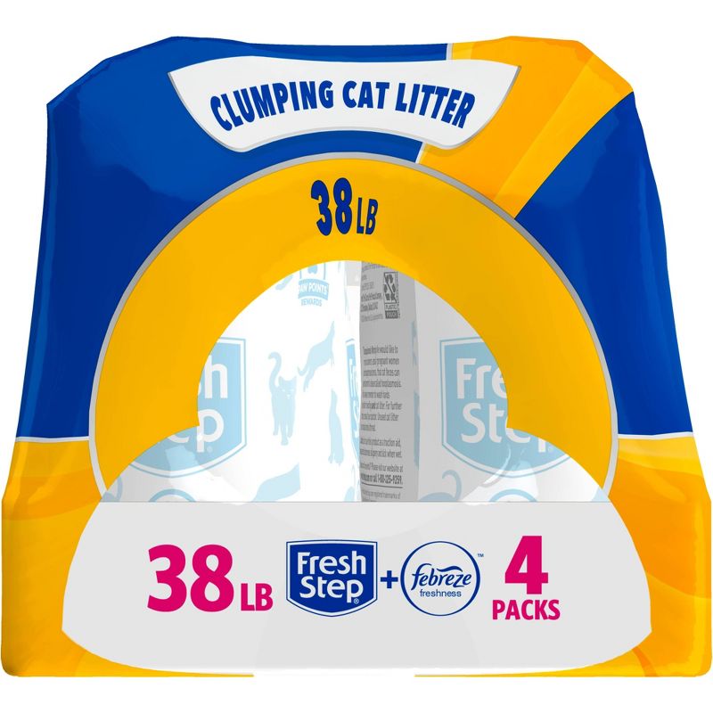 Fresh Step Triple Action Clumping Scented Cat Litter - 38lb