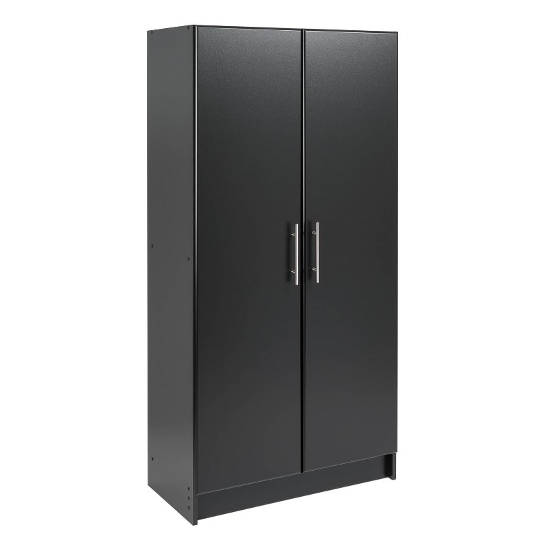 112" Elite with 9 Storage Cabinet Set Black - Prepac