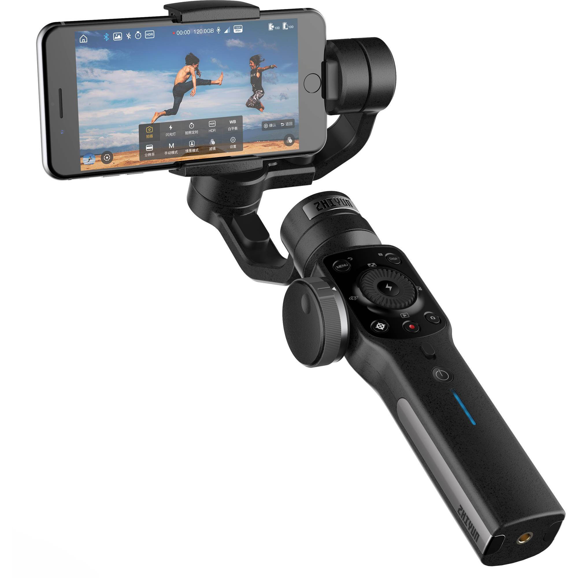 Zhiyun Smooth 4 3-Axis Handheld Gimbal Stabilizer for Smartphones, Black