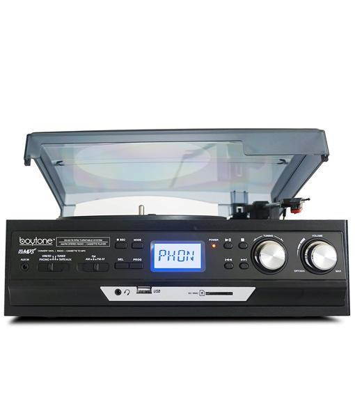 Boytone BT-17DJB Multi RPM Turntable, Black