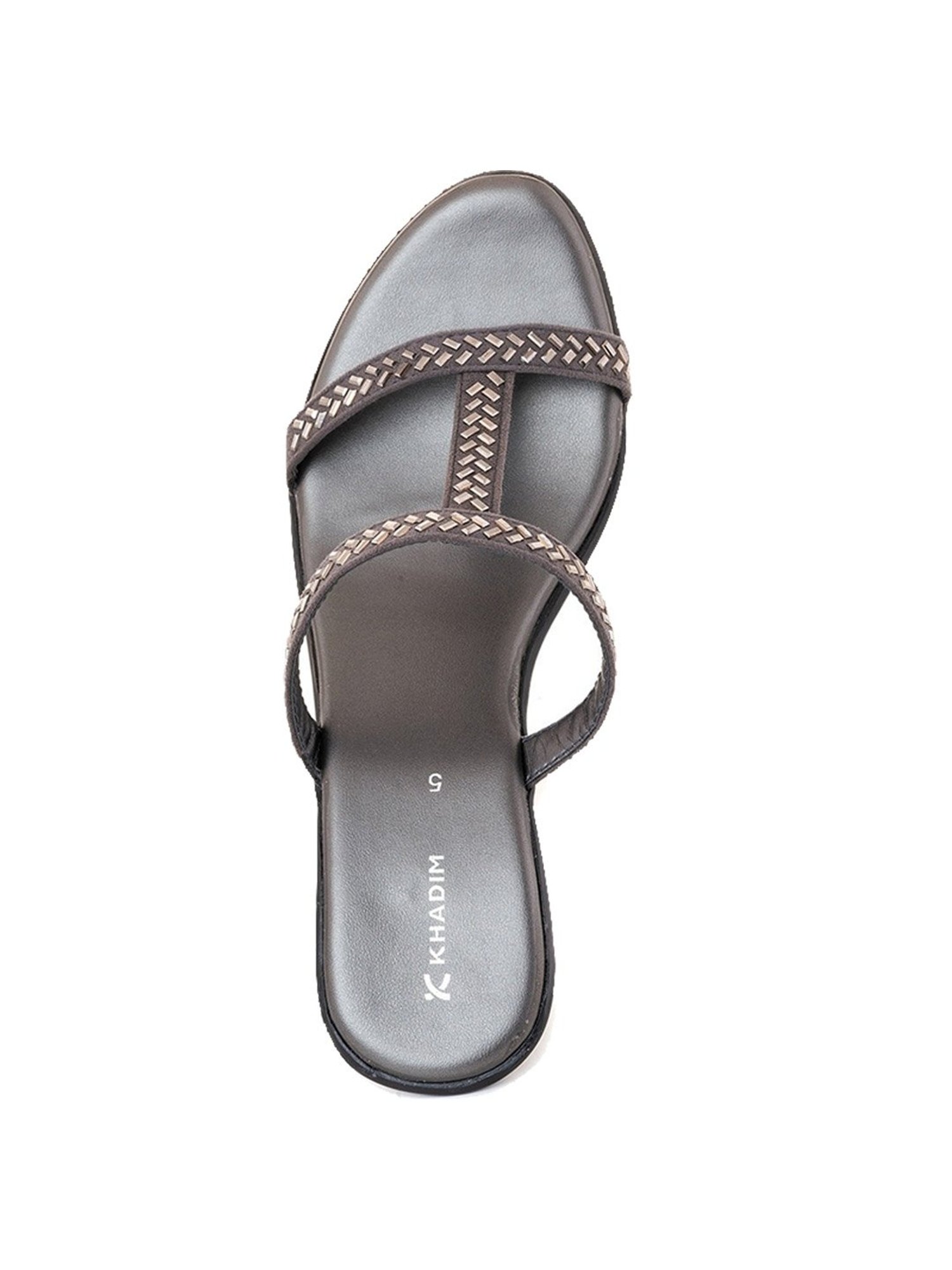 Khadim Women's Grey Casual Sandals