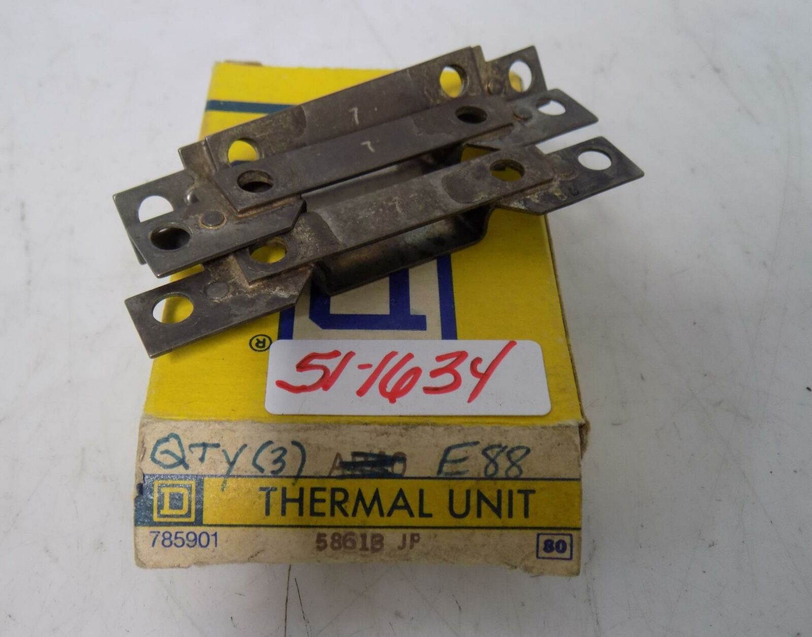SQUARE D QTY 3 THERMAL UNIT E88 NIB