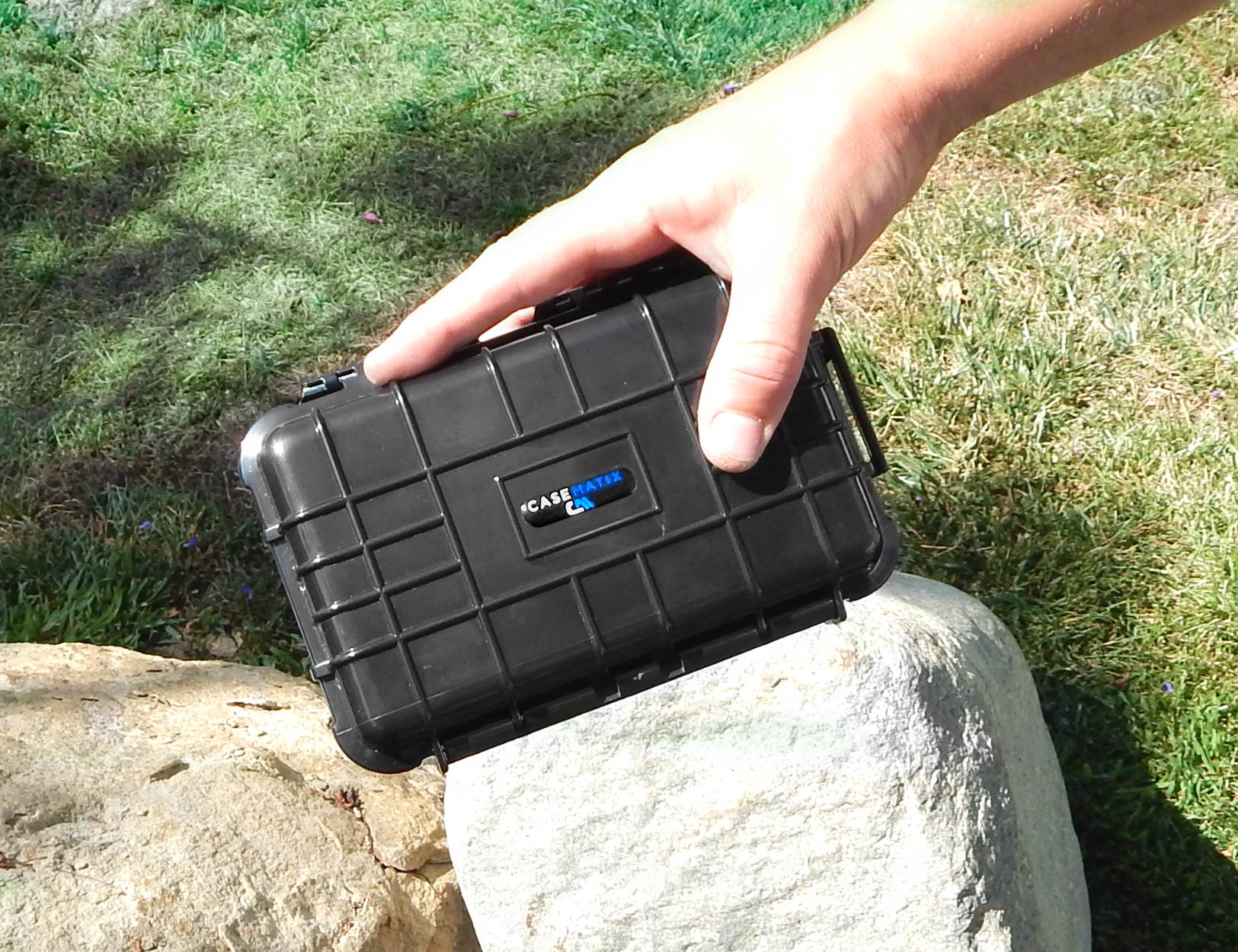 CASEMATIX Impact Protection WATERPROOF Travel Case For Ricoh Theta S Digital Camera and Theta M15 360 Degree Spherical Panorama Cameras - Includes Dense Absorbing Foam and Rubber Lining Seal