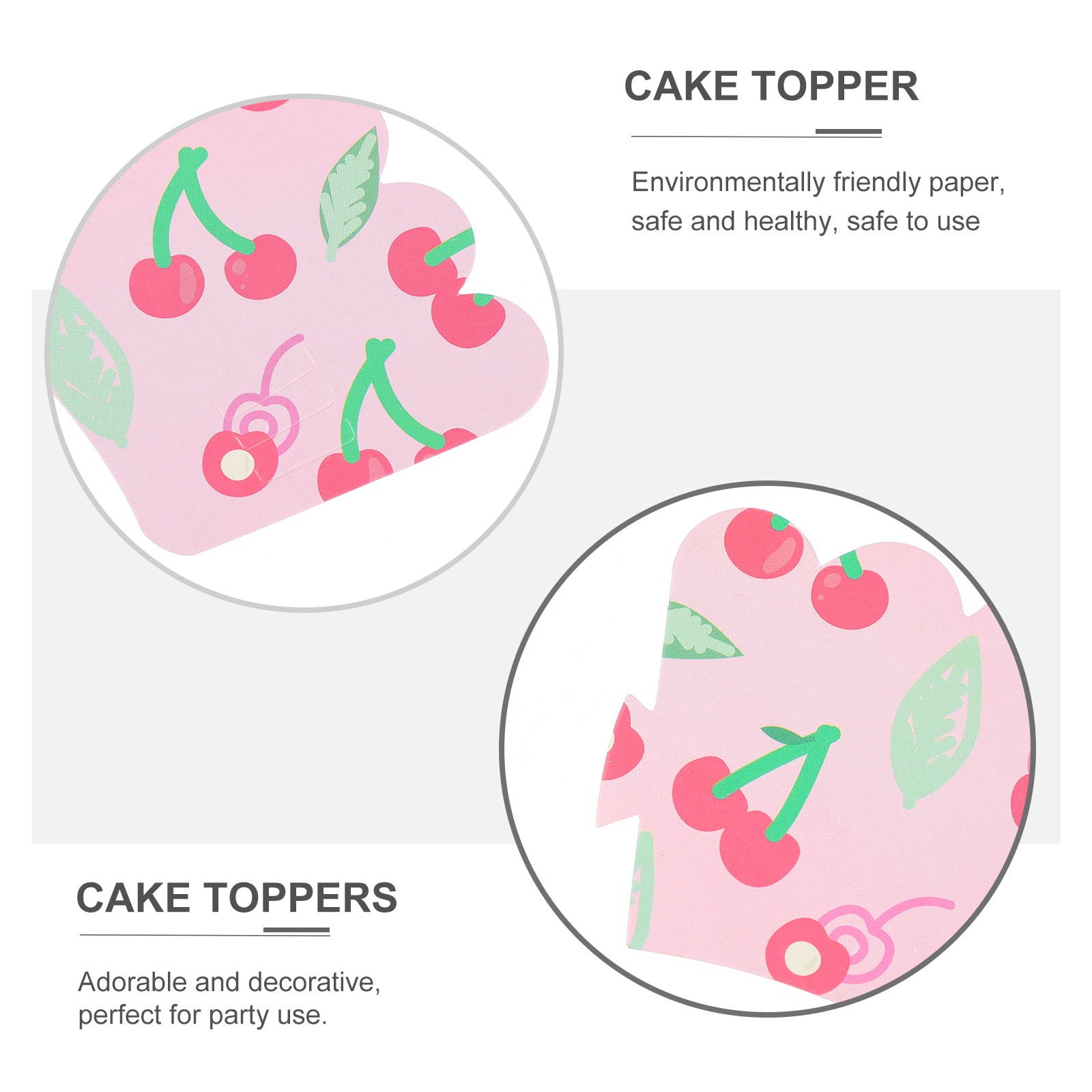 24 Sets Durable Practical  Decorative Cake Decorations Cake Toppers for Cake Cupcake Muffin