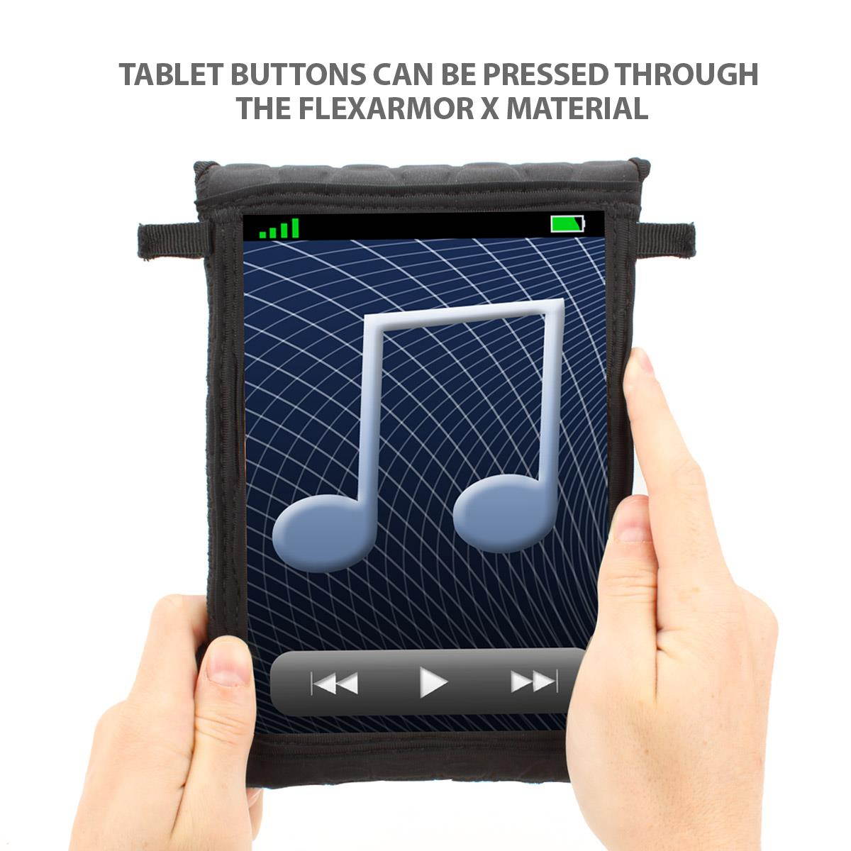 USA Gear FlexARMOR X Tablet Carrying Case with Touch Capacitive Screen Protector and Adjustable Shoulder Strap for iView, Aluratek, Kocaso, Mach Speed, Ematic, HipStreet, Nextbook, Supersonic & More!