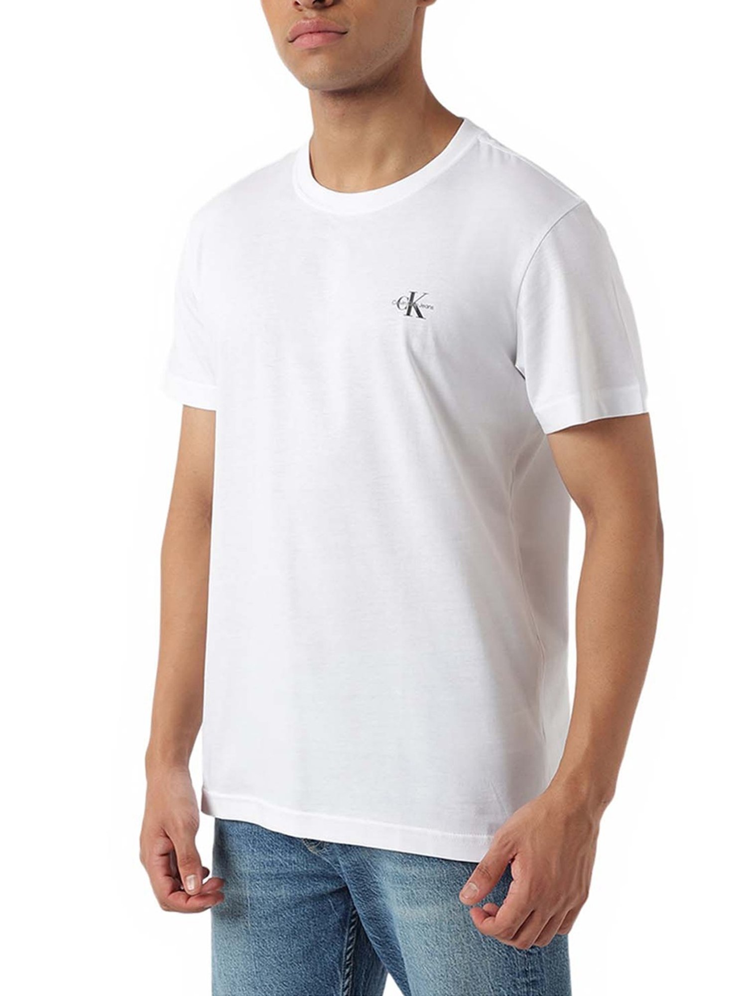 Calvin Klein Jeans White Regular Fit T-Shirt
