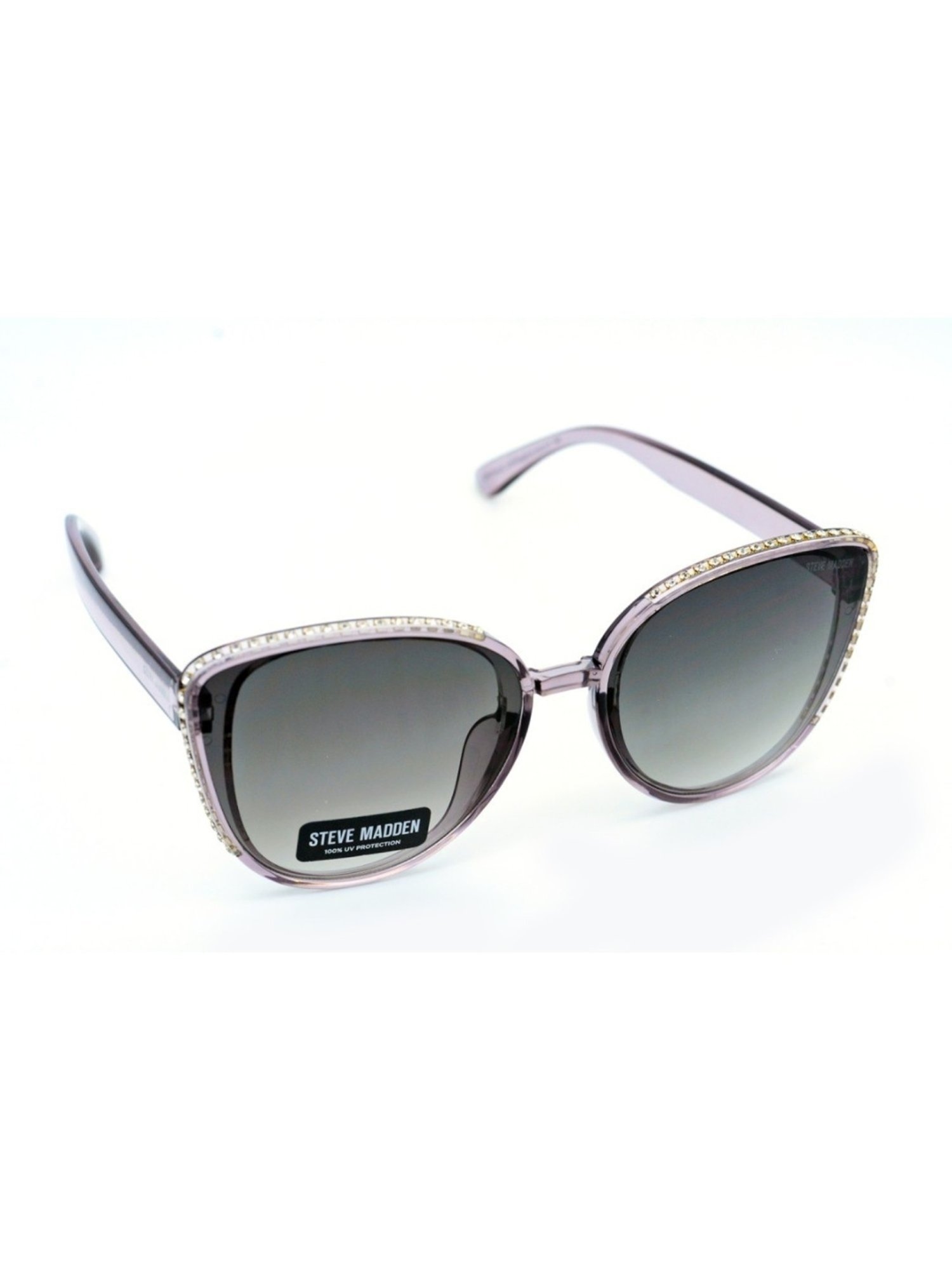 STEVE MADDEN Grey Round UV Protection Sunglasses for Women