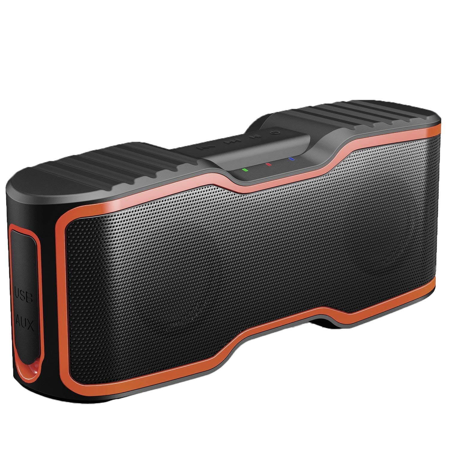 AOMAIS Sport II Portable Wireless Bluetooth Speakers 4.0 Waterproof IPX7, 20W Bass Sound, Stereo Pairing, Durable Design Backyard, Outdoors, Travel, Pool, Home Party (Orange)