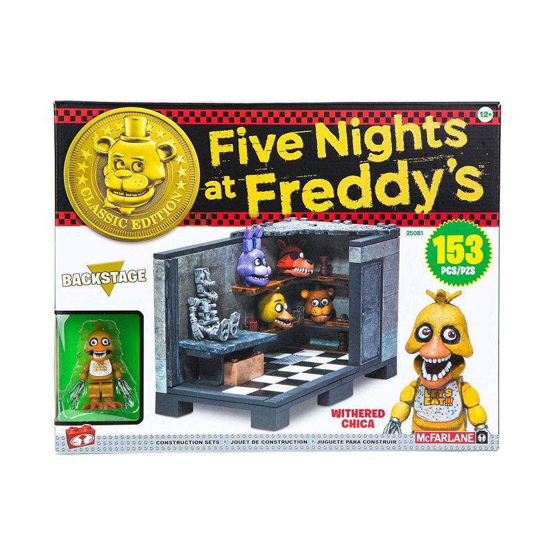 Mcfarlane Toys Five Nights At Freddy's Classic Series Backstage 153-Piece Medium Construction Set
